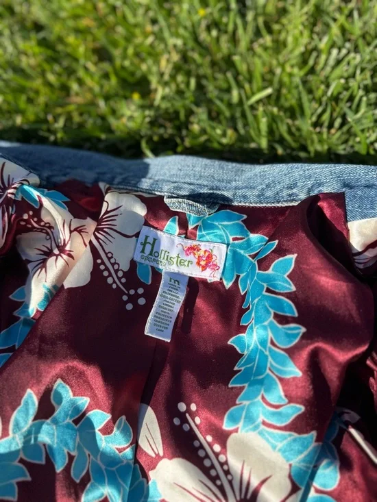 Vintage Hollister Company 3/4 Sleeve Jean Jacket - Picture 1 of 7